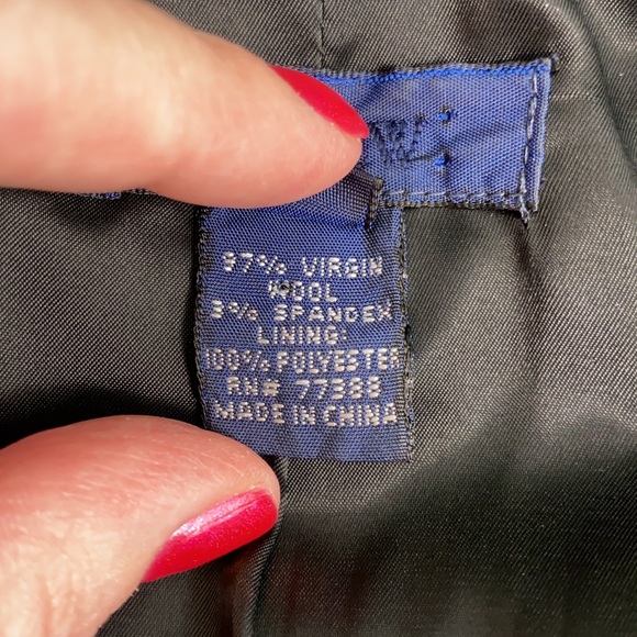 J. Crew Black Virgin Wool Single Button Career Blazer - Picture 15 of 16